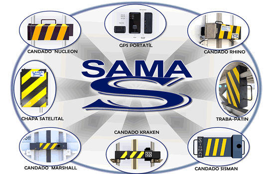 Candado para camion, trailer, contenedor, sama