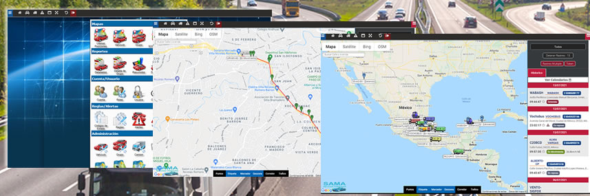 GPS camion, trailer, carro, sama